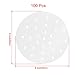 Cionyce 100 Pcs Dumpling Paper Bamboo Steamer Paper 8 Inch Steamer Basket Liners With Holes,Parchment Paper For Air Frying,Baking