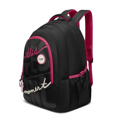 Image of Skybags Glow 37L Casual Backpack for Girls with 3 Compartments & Adjustable Shoulder Strap | Quick Access Front Pocket | Side Pockets | Air Mesh Back Panel | Perfect for School & Travel