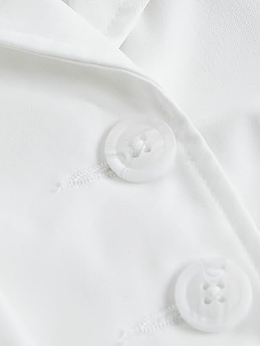 Women's Solid Asymmetrical Hem Backless Crop Tank Tops Sleeveless Casual Button Front Crop Blazer Vest4