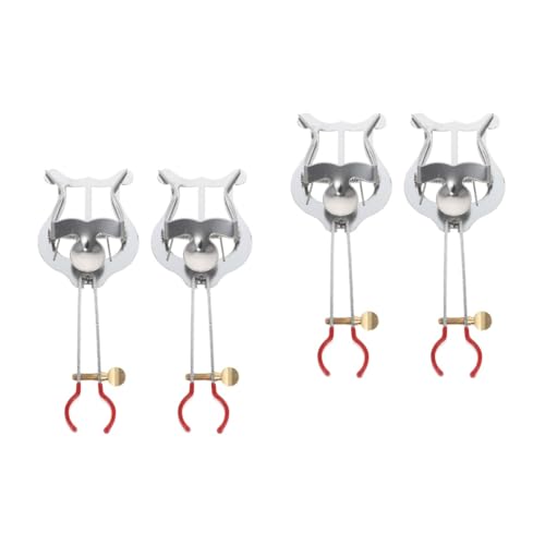SUPVOX 2sets Marching Lyre for Clarinet Sheet Clip Iron Material Sheet Holder Clip Sturdy and Practical for Music Score 2pcs*2