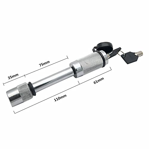 Lucchetto antifurto per blocco rimorchio Riloer, parte di bloccaggio del gancio di traino per gancio di traino 4WD da 5/8"