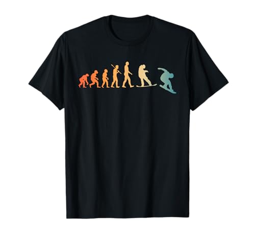 Retro Evolution Snowboarding Snowboard Outfit Snowboarder T-Shirt