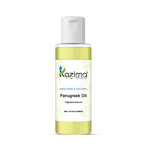 Image of KAZIMA Fenugreek Cold Pressed Carrier Oil - 100% Pure Natural & Therapeutic Grade Oil (100ml)