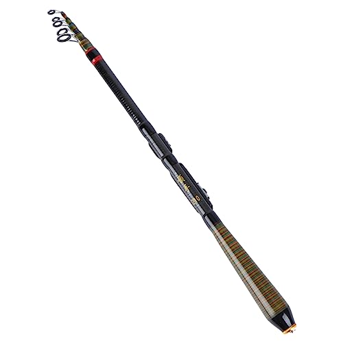 Happyyami Mini Retractable Fishing Rod Lightweight Carbon Telescopic Pole Easy to Clean with Sleek Elegant Design for Travel and Outdoors, for Beginners and Experienced Anglers