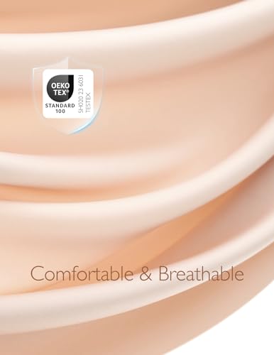 COMFELIE Seamless Bra Wireless Bra for Women, Breathable W-Comfort Support Everyday Bra with Scallop Edges