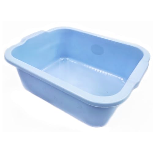 Ecoplast | Bacinella Plastica Rettangolare 13 Lt, Colori Assortiti Lavanda/Bianco/Azzurro/Tortora, 38x28x12, Made in Italy