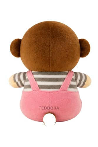 Image of Sitting Monkey Soft Toy for Girls Boys Kids,Pink,Sitting Love Animal Plush Stuffed Baby Teddy Gift Birthday, 20 cm