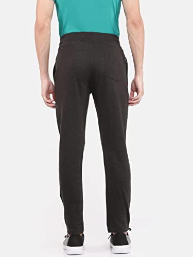 Image of Dollar Cotton Rich Fleece Fabric Solid Men's Jogger | Derby Rib Waistband with Drawcord | Side Pockets with Zip on one Side | Embossed Logo Branding | Wide Array of Attractive Colours