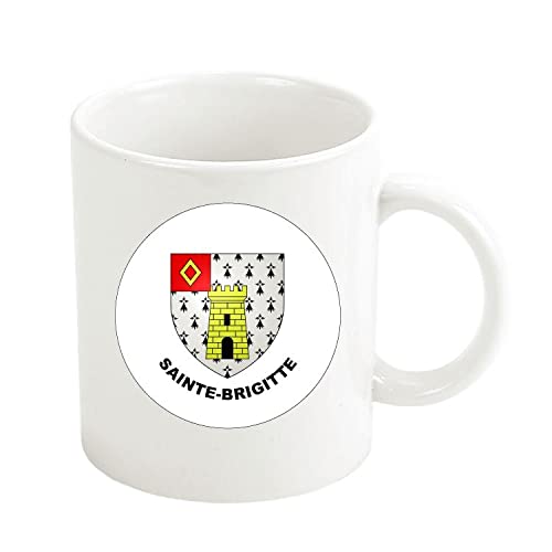 MUG . HERALDIC SHIELD SAINTE-BRIGITTE MORBIHAN FRANCE