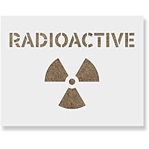 Radioactive Symbol Stencil - Spray Paint Stencils, Large Stencils, Stencils for Wood, Mylar Stencils, Paint Stencils
