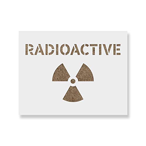 Radioactive Symbol Stencil - Spray Paint Stencils, Large Stencils, Stencils for Wood, Mylar Stencils, Paint Stencils