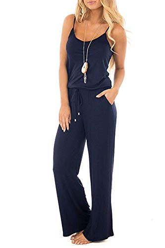 Smile Fish Combinaison florale réglable avec bretelles fines et cordon de serrage pour femme - - 34-36 Cover