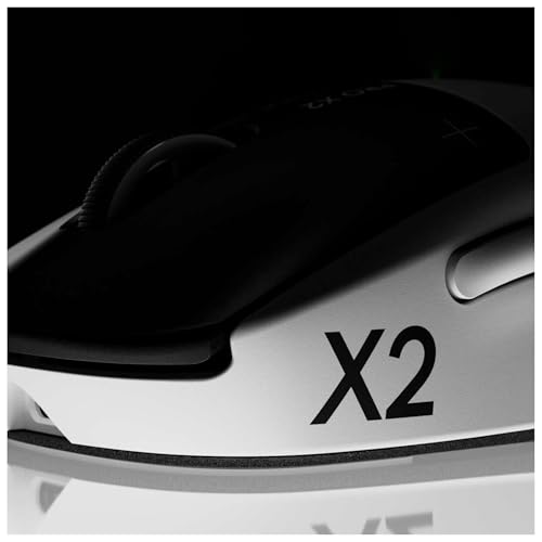 Image of Logitech G PRO X2 SUPERSTRIKE LIGHTSPEED Wireless Gaming Mouse, Ultra-Fast Performance, Ultra Lightweight (61 g), Customizable Click Haptics, USB-C charging, for PC /Mac /Laptop - White