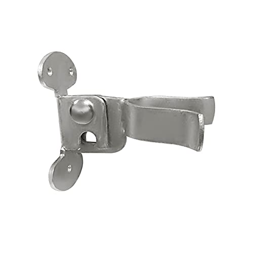 Chain Link Fork Gate Latch, Wall Mount Fence Gate Latch With Hole For Padlock (1-5/8" X 1-5/8") #TOP7