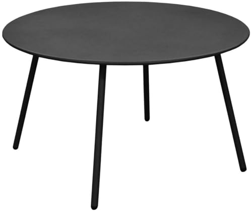 Proloisirs Table Basse Jardin Ronde en Acier Rio 70 cm