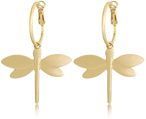 ZHENAO Boucles D'Oreilles Vintage Pendentif Dragonfly Dangle Boucles D'Oreilles Pour Femmes Girl Casual Party Bijoux de Mode Pour Shopping Et Parties Exquis / 1 Cover