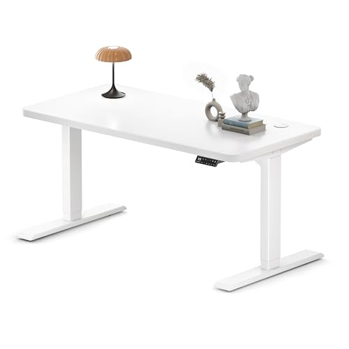 MAIDeSITe Höhenverstellbarer Schreibtisch (140x70cm), Höhenverstellbar Stehtisch Elektrisch, Energieeffizient‌ Flüsterleiser Dualmotor Traglast 160kg Mit Kollisionsschutz Funktion - S2 Pro 1
