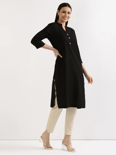 Image of Cotton Solid Kurti for Women & Girls