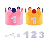 ÚNICA: Esta corona de cumpleaños de pie es el punto culminante de la fiesta de cumpleaños de cualquier niño. Como punto destacado, todos los niños y niñas pueden llevarlo. Disponible de 1 a 9 años, para cumpleaños inolvidables.