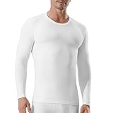 Channo Ropa Interior Térmica para Hombre: Camiseta de Manga Larga Elástica y Transpirable Climas Fríos