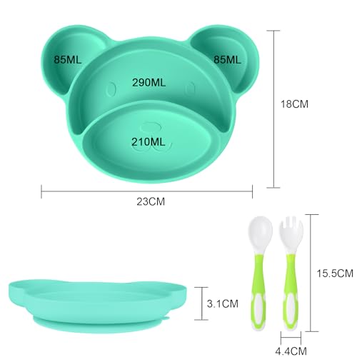 Vicloon Baby Suction Plate, Toddler Feeding Plate - Image 2