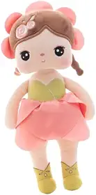 Boneca Metoo De Pelúcia Ângela Flores 33cm (Rosa)