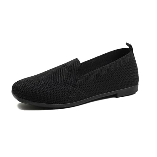 Women's Ballet Flats Shoes Women's Lightweight Knitted Loafer Comfortable Casual Dressy Mesh Slip-On Ballerina Walking Shoes2