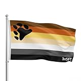 SSK® Bear Pride Outdoor Flag - Large 3' x 5', Weather-Resistant Polyester