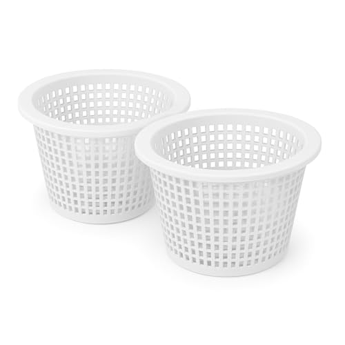 RASMACOR | Pack 2 Unidades Cesto para Skimmer 15 litros | Recambio Original Astral 4402010103 | 10x19x14.3 cm | Incluye asa Desmontable | Cesta para pisicina | Limpieza de Piscinas