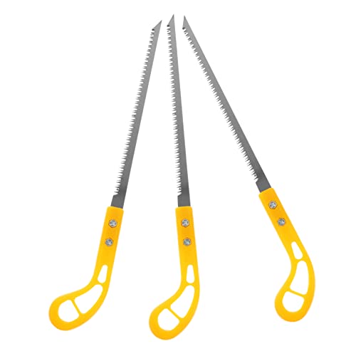 WHAMVOX 3pcs Mini Wall Panel Saw Versatile Hand Saw for Woodworking Tree Cutting Camping Wood Cutting Tool