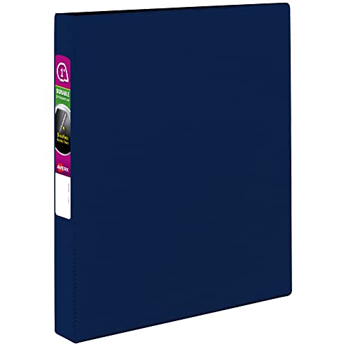 Avery Durable 3 Ring Binder 1 Slant Rings 1 Blue Binder (27251)