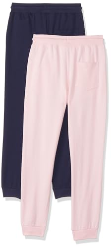 Image of Amazon Brand - Symbol Girls Girls 100% Cotton Printed Track Pants (Joggers) | Pack of 2