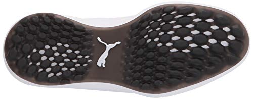 Puma Golf Men's Ignite Fasten8 Golf Shoe, Puma Black/Puma Silver/Puma White, 9.54