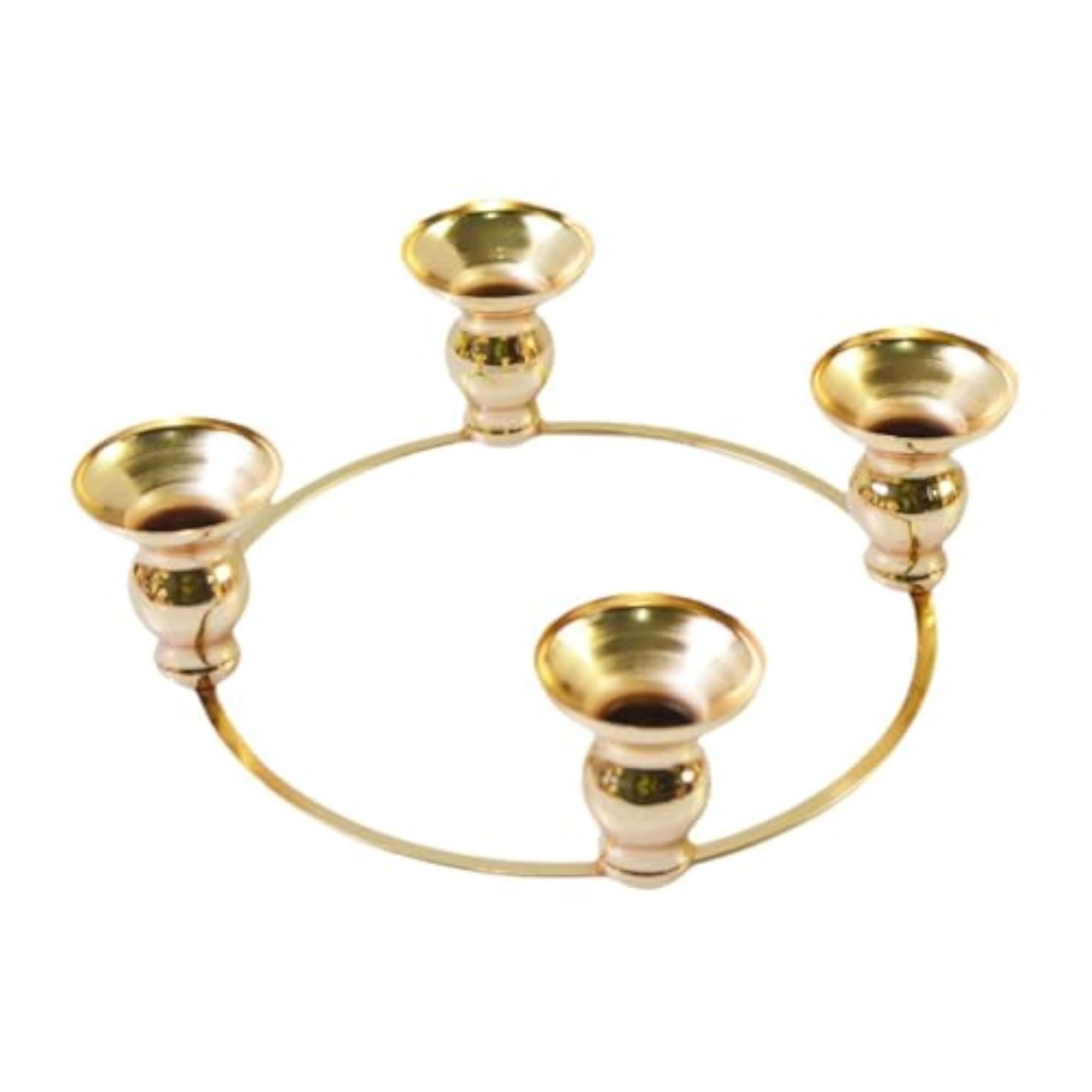 Iron Round Candle Holder for Dining Room Decor