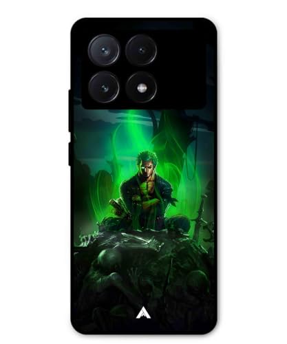 Image of Premium Anime 1 Case for Poco X6 Pro (Glossy Finish) Soft-Touch Metal TPU Back Cover, Shockproof, Designer, Aesthetic Mobile Phone Case