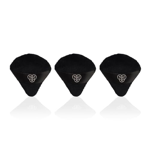 Image of PAC Pizza Puff Black Mini | 99% Soft Natural Cotton | Ideal for Under Eyes & Precise Application