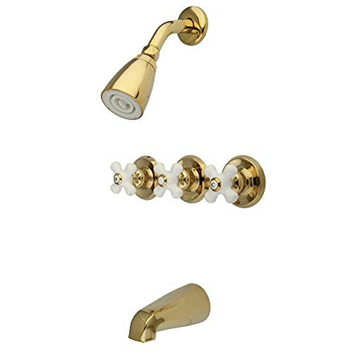 Grifo para bañera y ducha Kingston KB232PX acabado latón pulido miniatura 1