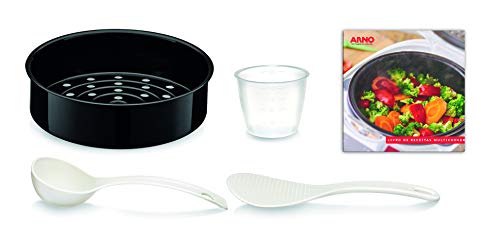 Panela Multicooker 12 Funções 5l Arno Branco/vermelho 220v