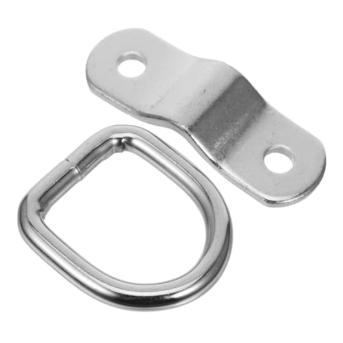 Anneome Anclaje D Ring de Alta Resistencia para Fijación de Carga Gancho de Sujeción para Remolques y Camiones Instalación Rápida y D Ring para Seguridad Transporte