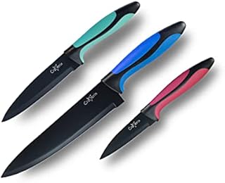 craverix Kitchen Knives  Made to Last, Extra Sharp, All Encompassing Stainless Steel 3pc Knife Sets  8 inches Chef Knife, 5 inches Utility Knife, 3.5 inches Paring Knife