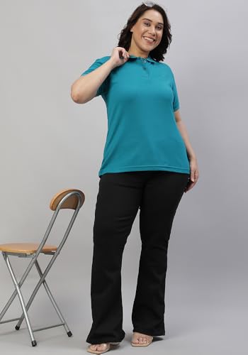 Image of Wear Your Opinion Womens Plus Size Polo Collar Neck T-Shirt Top