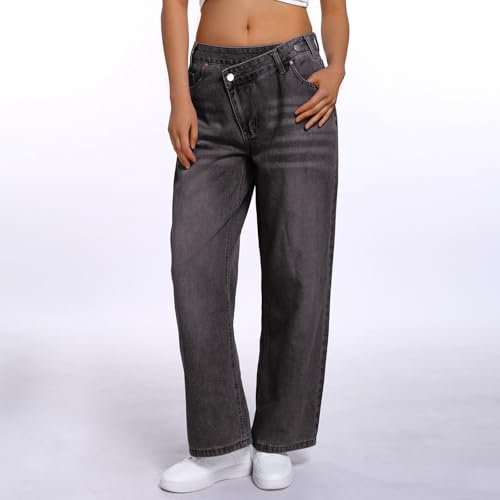 Jean à jambes larges extensible pour éviter les tailles serrées - 5
