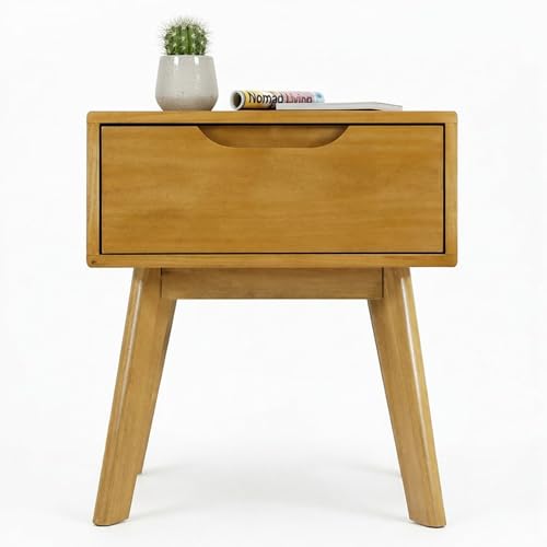 KAWIND HOME Solid Pine Nightstand