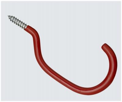 National Hardware N221-036 Bicycle Hook, Red Vinyl Over Steel - Quantity 40