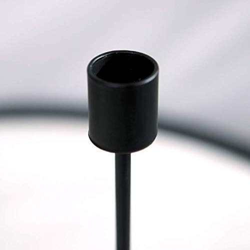 Miniatura 6 de Leoyoubei Portavelas de hierro retro, soporte para velas de té, juego de 4 para velas cónicas para velas cónicas de 34 pulgadas y velas LED,