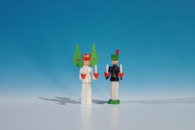 Figurines de Noël en bois de mineur et ange pour votre décoration de table