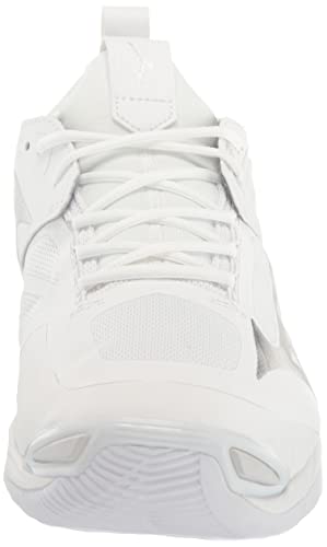Mizuno Men's Wave Momentum 2 Volleyball Shoe, White/Silver, 12.5 #TOP1