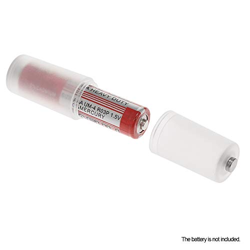 Henniu 4 peças adaptador conversor de bateria tamanho AAA para AA estojo protetor de bateria