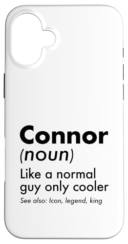 Connor Like A Normal Guy Only Cooler Legend King �t�@�[�X�g�l�[�� �X�}�z�P�[�X iPhone 16 Plus �p