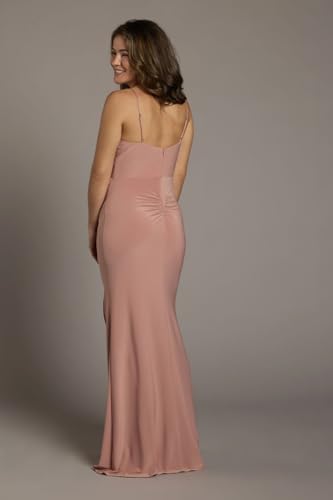 David's Bridal Jersey Sheath Dress with Asymmetrical Straps2